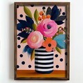 Tablou decorativ, NAL021-70, MDF, Lemn masiv, Multicolor
