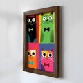 Tablou decorativ, NAL022-46, MDF, Lemn masiv, Multicolor