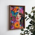 Tablou decorativ, NAL023-46, MDF, Lemn masiv, Multicolor