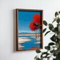 Tablou decorativ, NAL026-70, MDF, Lemn masiv, Multicolor