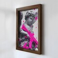 Tablou decorativ, NAL028-46, MDF, Lemn masiv, Multicolor