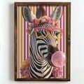 Tablou decorativ, NAL029-46, MDF, Lemn masiv, Multicolor
