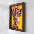 Tablou decorativ, NAL030-70, MDF, Lemn masiv, Multicolor