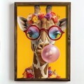 Tablou decorativ, NAL030-70, MDF, Lemn masiv, Multicolor
