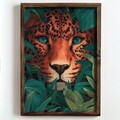 Tablou decorativ, NAL031-70, MDF, Lemn masiv, Multicolor