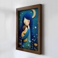 Tablou decorativ, NAL035-70, MDF, Lemn masiv, Multicolor