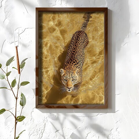 Tablou decorativ, NAL037-70, MDF, Lemn masiv, Multicolor