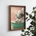 Tablou decorativ, NAL041-70, MDF, Lemn masiv, Multicolor