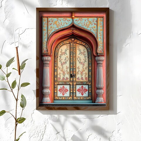 Tablou decorativ, NAL046-70, MDF, Lemn masiv, Multicolor