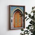 Tablou decorativ, NAL047-70, MDF, Lemn masiv, Multicolor