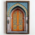 Tablou decorativ, NAL047-70, MDF, Lemn masiv, Multicolor