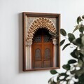 Tablou decorativ, NAL048-46, MDF, Lemn masiv, Multicolor
