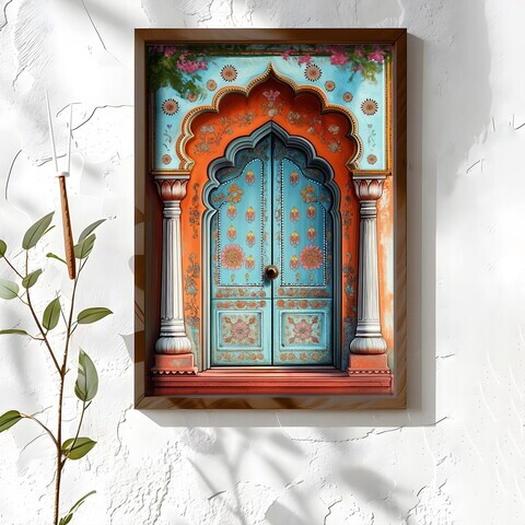 Tablou decorativ, NAL049-70, MDF, Lemn masiv, Multicolor