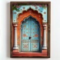Tablou decorativ, NAL049-70, MDF, Lemn masiv, Multicolor