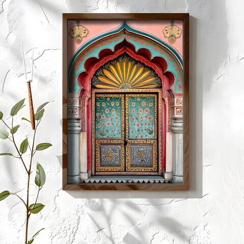 Tablou decorativ, NAL050-46, MDF, Lemn masiv, Multicolor