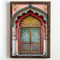 Tablou decorativ, NAL050-70, MDF, Lemn masiv, Multicolor
