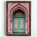 Tablou decorativ, NAL051-70, MDF, Lemn masiv, Multicolor