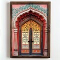 Tablou decorativ, NAL052-46, MDF, Lemn masiv, Multicolor