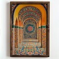 Tablou decorativ, NAL053-46, MDF, Lemn masiv, Multicolor