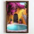 Tablou decorativ, NAL061-70, MDF, Lemn masiv, Multicolor