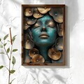Tablou decorativ, NAL066-46, MDF, Lemn masiv, Multicolor