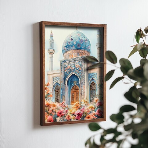 Tablou decorativ, NAL068-46, MDF, Lemn masiv, Multicolor