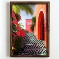 Tablou decorativ, NAL070-70, MDF, Lemn masiv, Multicolor