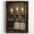 Tablou decorativ, NAL076-46, MDF, Lemn masiv, Multicolor