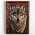 Tablou decorativ, NAL078-46, MDF, Lemn masiv, Multicolor