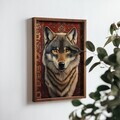 Tablou decorativ, NAL078-70, MDF, Lemn masiv, Multicolor