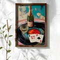 Tablou decorativ, NAL080-46, MDF, Lemn masiv, Multicolor