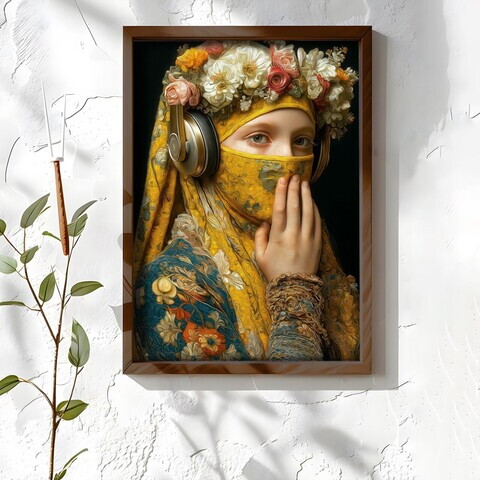 Tablou decorativ, NAL088-46, MDF, Lemn masiv, Multicolor