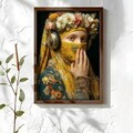 Tablou decorativ, NAL088-46, MDF, Lemn masiv, Multicolor