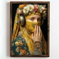 Tablou decorativ, NAL088-70, MDF, Lemn masiv, Multicolor