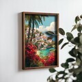 Tablou decorativ, NAL090-46, MDF, Lemn masiv, Multicolor