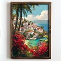 Tablou decorativ, NAL090-70, MDF, Lemn masiv, Multicolor