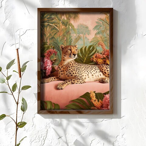 Tablou decorativ, NAL091-46, MDF, Lemn masiv, Multicolor