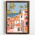 Tablou decorativ, NAL092-46, MDF, Lemn masiv, Multicolor
