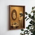 Tablou decorativ, NAL093-46, MDF, Lemn masiv, Multicolor