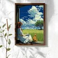 Tablou decorativ, NAL095-70, MDF, Lemn masiv, Multicolor