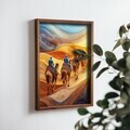Tablou decorativ, NAL098-70, MDF, Lemn masiv, Multicolor