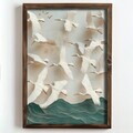 Tablou decorativ, NAL104-46, MDF, Lemn masiv, Multicolor