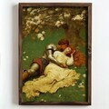 Tablou decorativ, NAL106-70, MDF, Lemn masiv, Multicolor