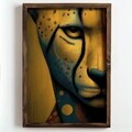 Tablou decorativ, NAL110-46, MDF, Lemn masiv, Multicolor