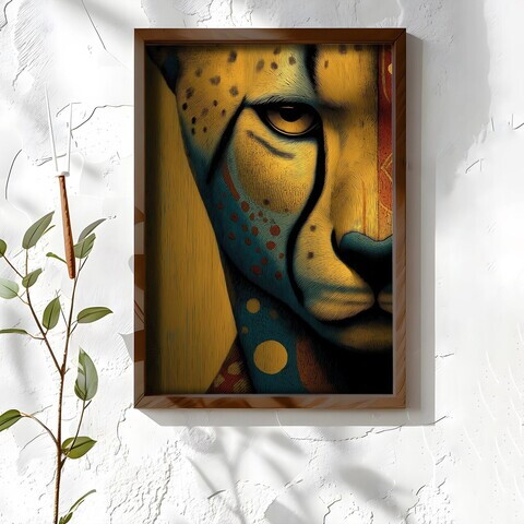 Tablou decorativ, NAL110-70, MDF, Lemn masiv, Multicolor