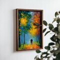 Tablou decorativ, NAL113-46, MDF, Lemn masiv, Multicolor