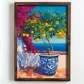 Tablou decorativ, NAL114-46, MDF, Lemn masiv, Multicolor