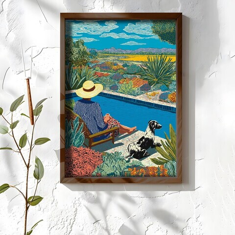 Tablou decorativ, NAL119-46, MDF, Lemn masiv, Multicolor