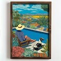 Tablou decorativ, NAL119-70, MDF, Lemn masiv, Multicolor