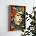 Tablou decorativ, NAL123-46, MDF, Lemn masiv, Multicolor
